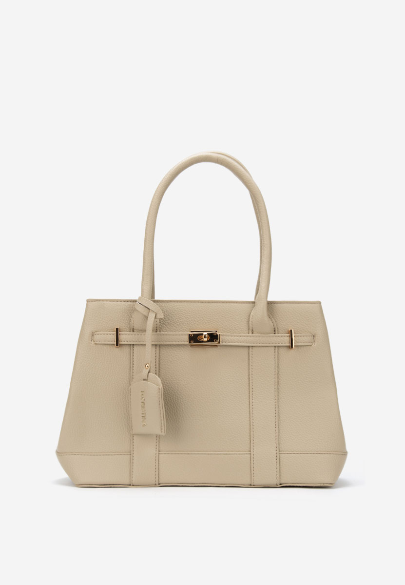 Beżowe torebka do biura Cristinna V2