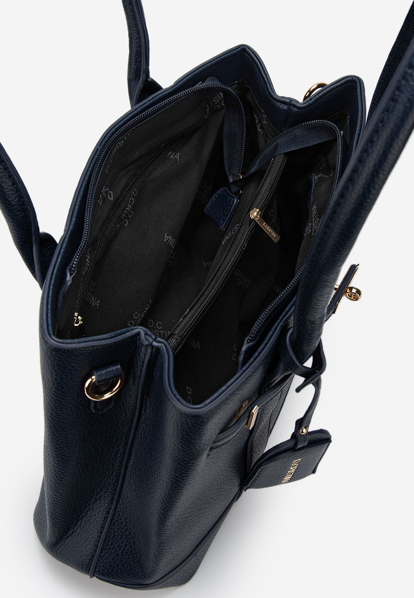 Granatowe torebka do biura Cristinna