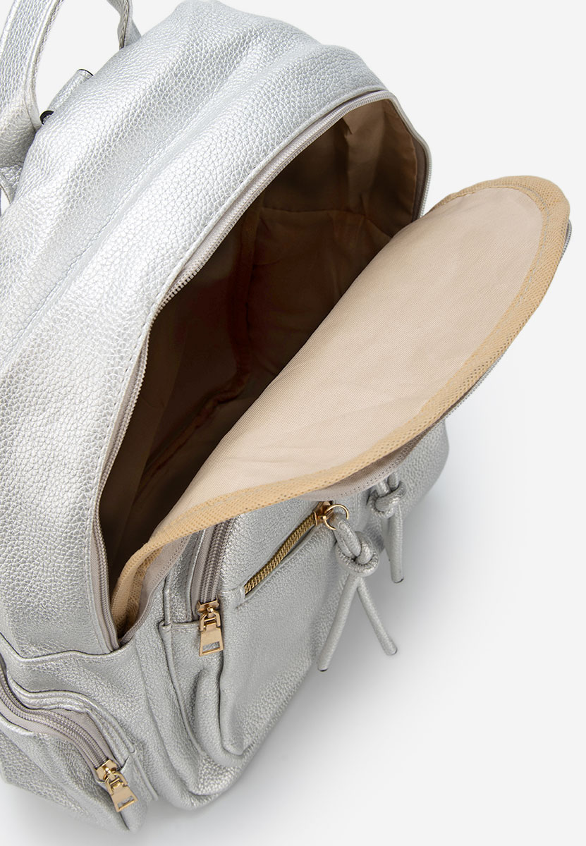 Srebrne plecak damska Milesia