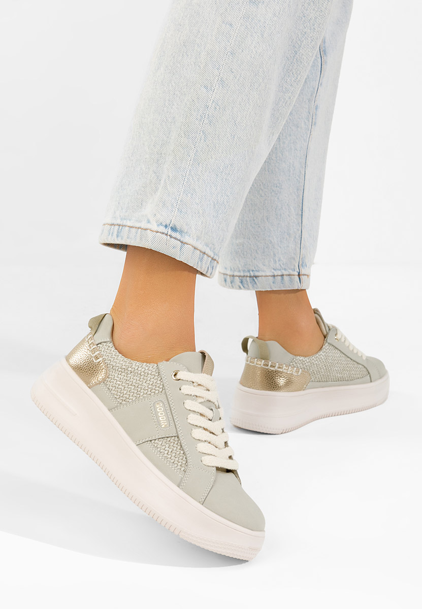 Zielone sneakersy damskie Eusenia