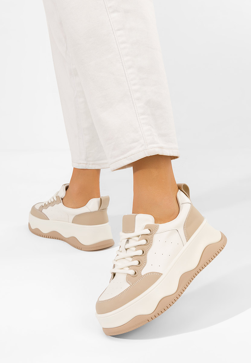 Białe sneakersy damskie Euselia