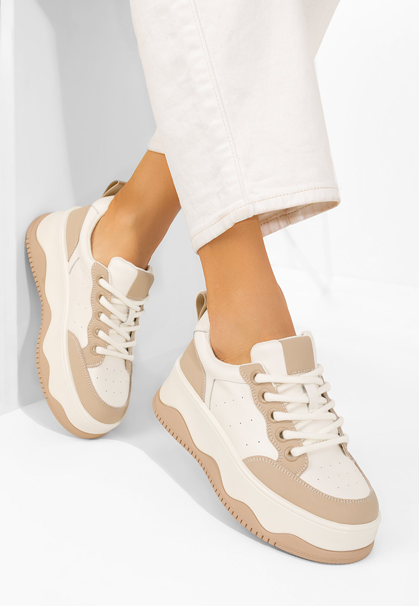 Białe sneakersy damskie Euselia