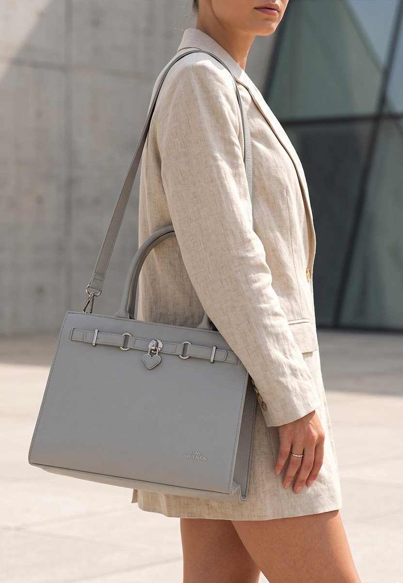 Szare torebka do biura Valiana