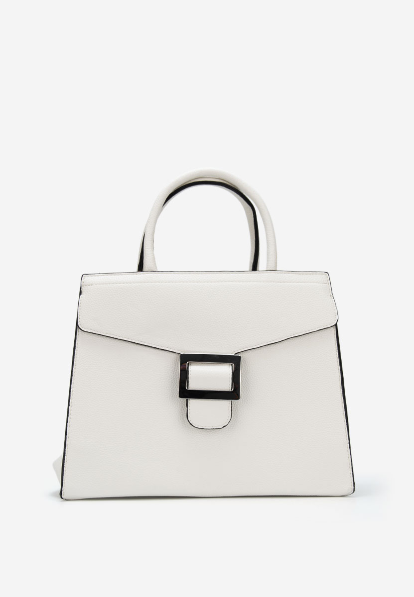 Białe torebka do biura Georginia