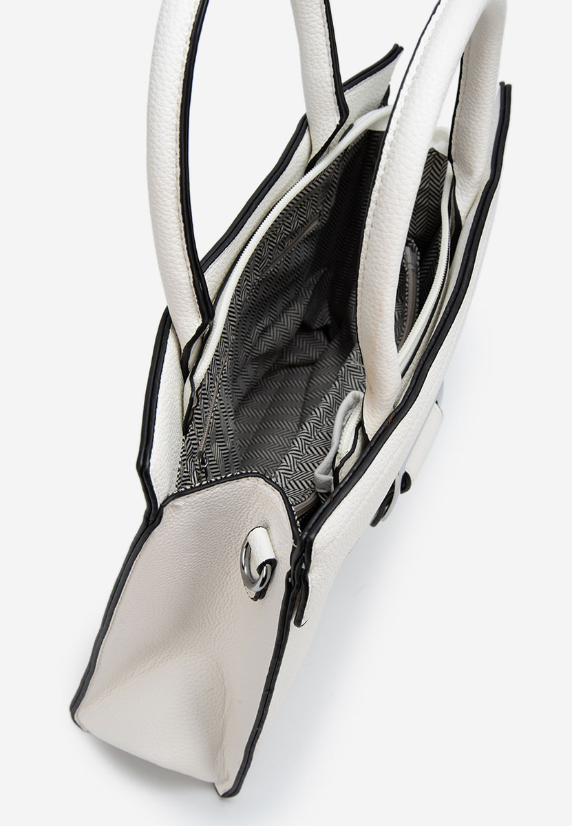 Białe torebka do biura Georginia