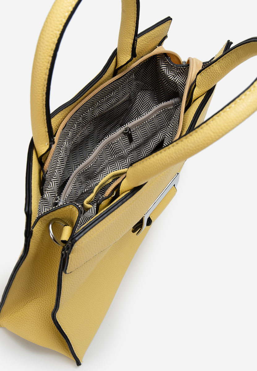 Żółte torebka do biura Georginia a