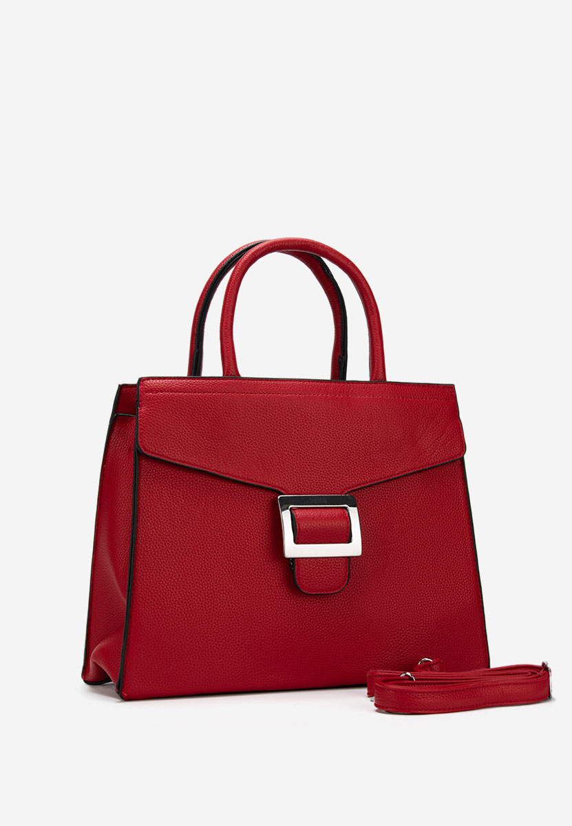 Czerwone torebka do biura Georginia