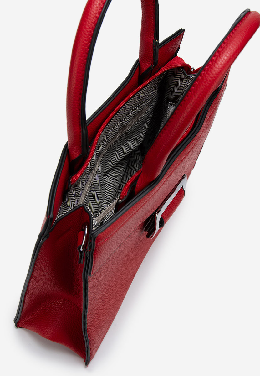 Czerwone torebka do biura Georginia