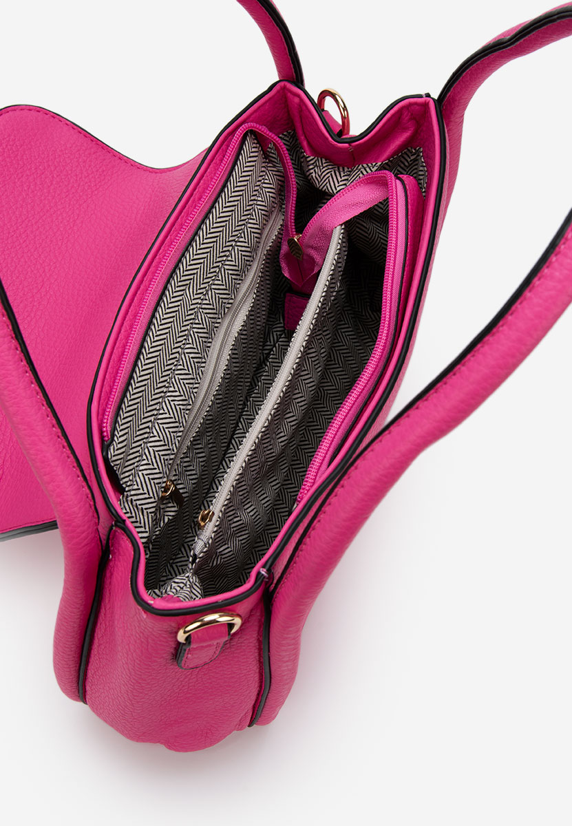 Fuksjowe torebka do ręki Deeia