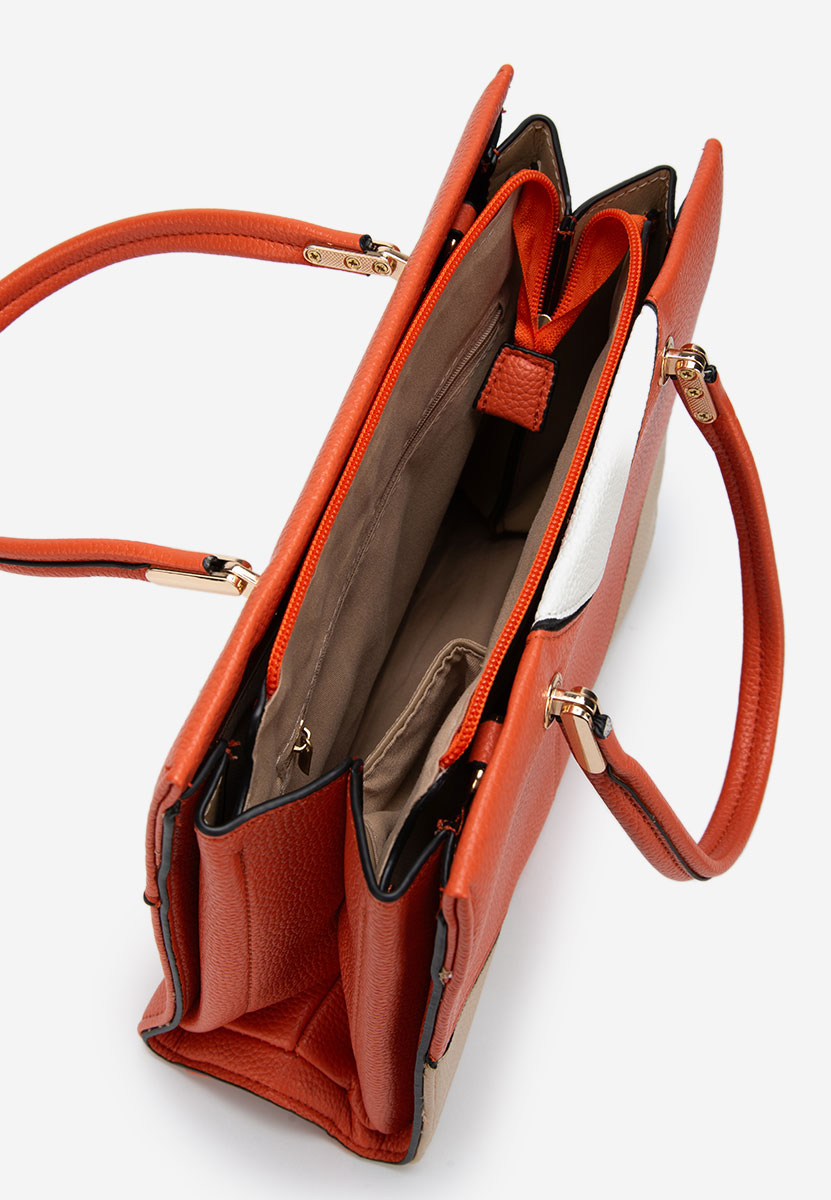 Pomarańczowe torebka do biura Cremliana