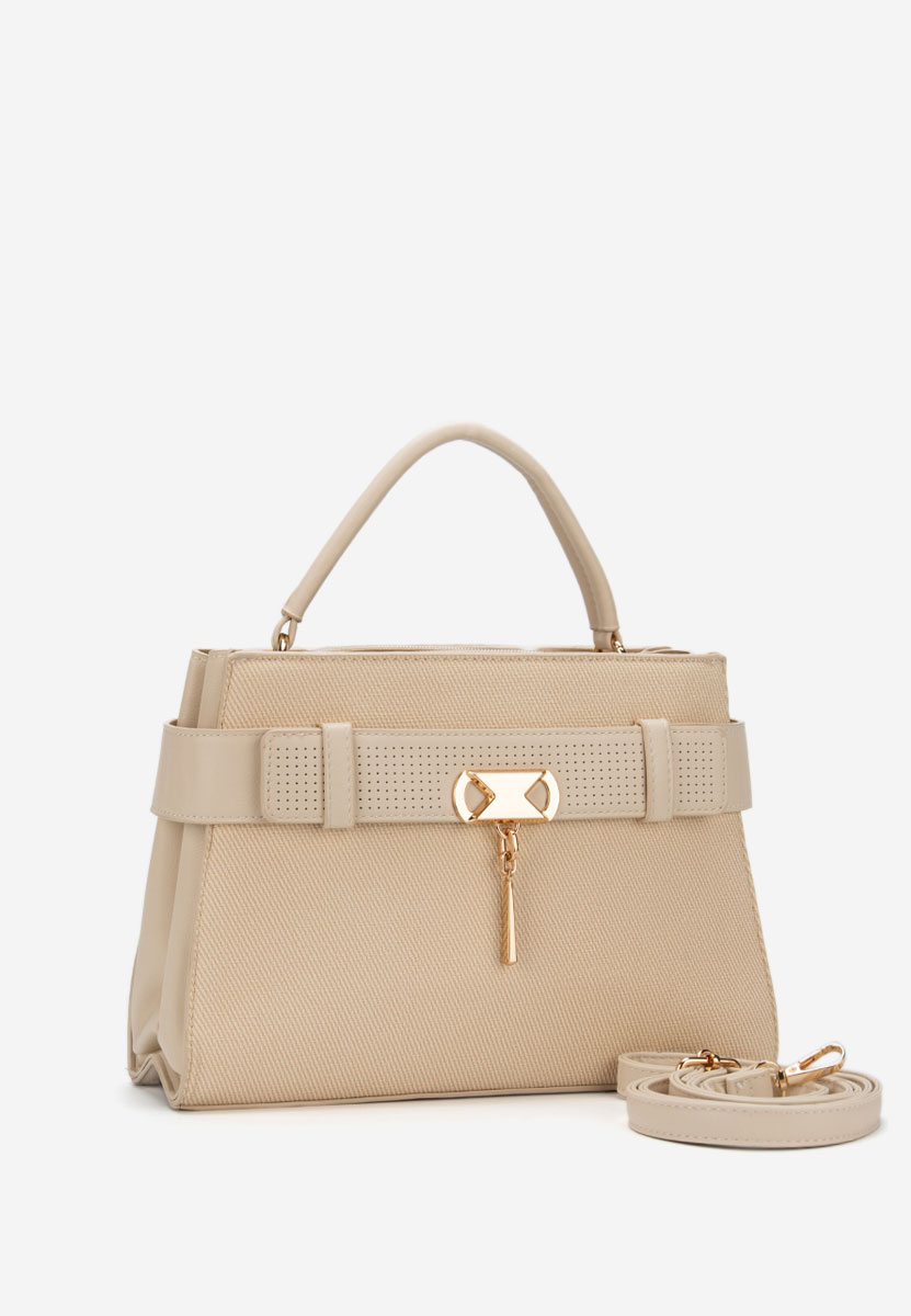 Beżowe torebka do ręki Marana