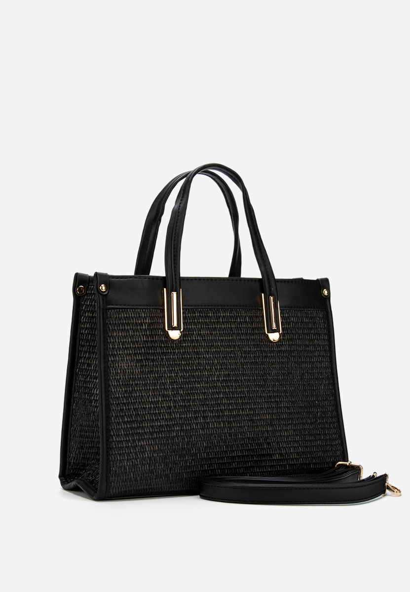 Czarna torebka do ręki Tiamara