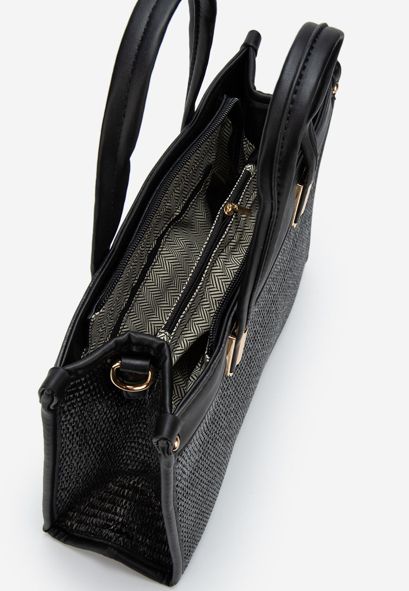 Czarna torebka do ręki Tiamara