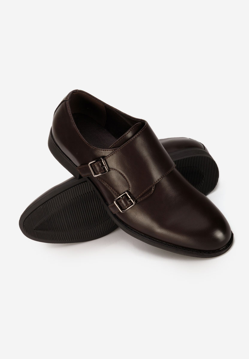 Brązowe półbuty eleganckie męskie Kaidan