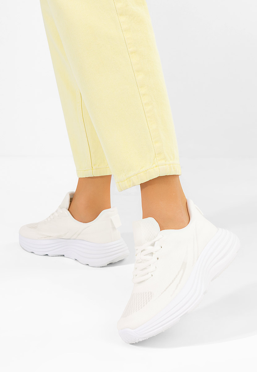 Białe sneakersy damskie Emetiana