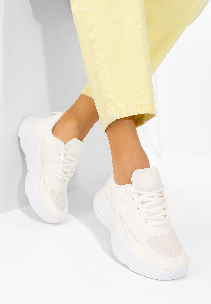 Białe sneakersy damskie Emetiana