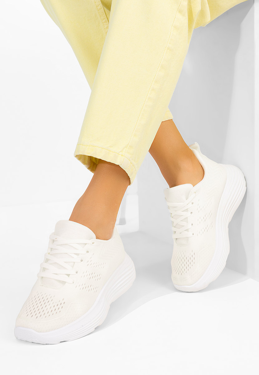 Białe sneakersy damskie Emetia