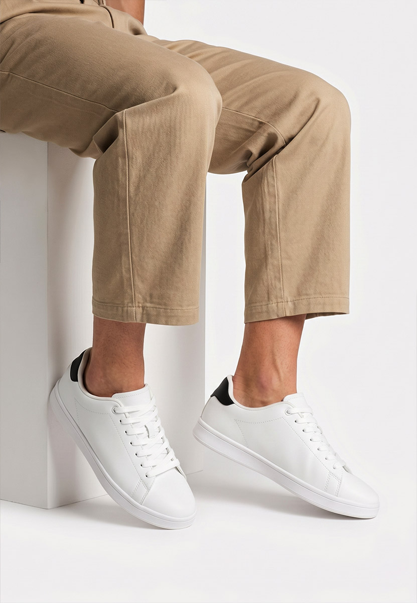 Białe sneakersy męskie Jorah V2