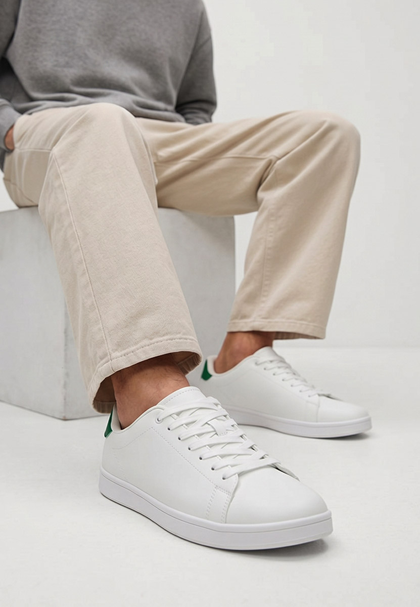 Białe sneakersy męskie Jorah V4