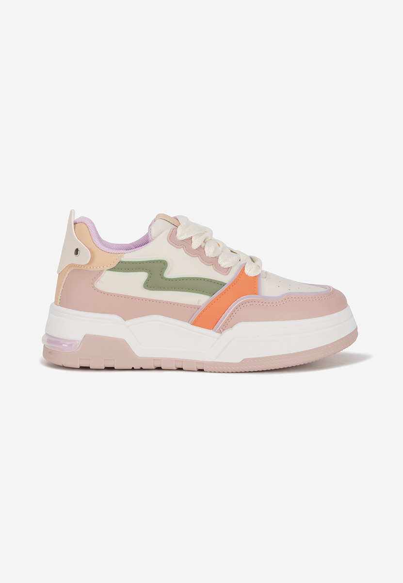 Różowe sneakersy na platformie Atanasia