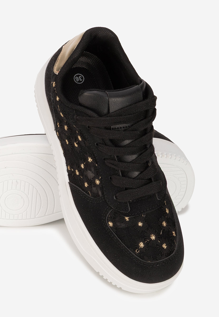 Czarne sneakersy damskie Beckie
