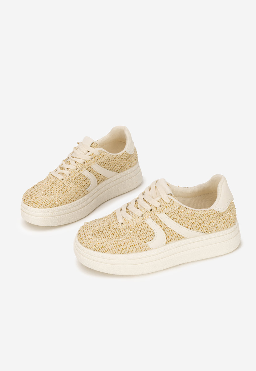 Beżowe sneakersy damskie Zareena