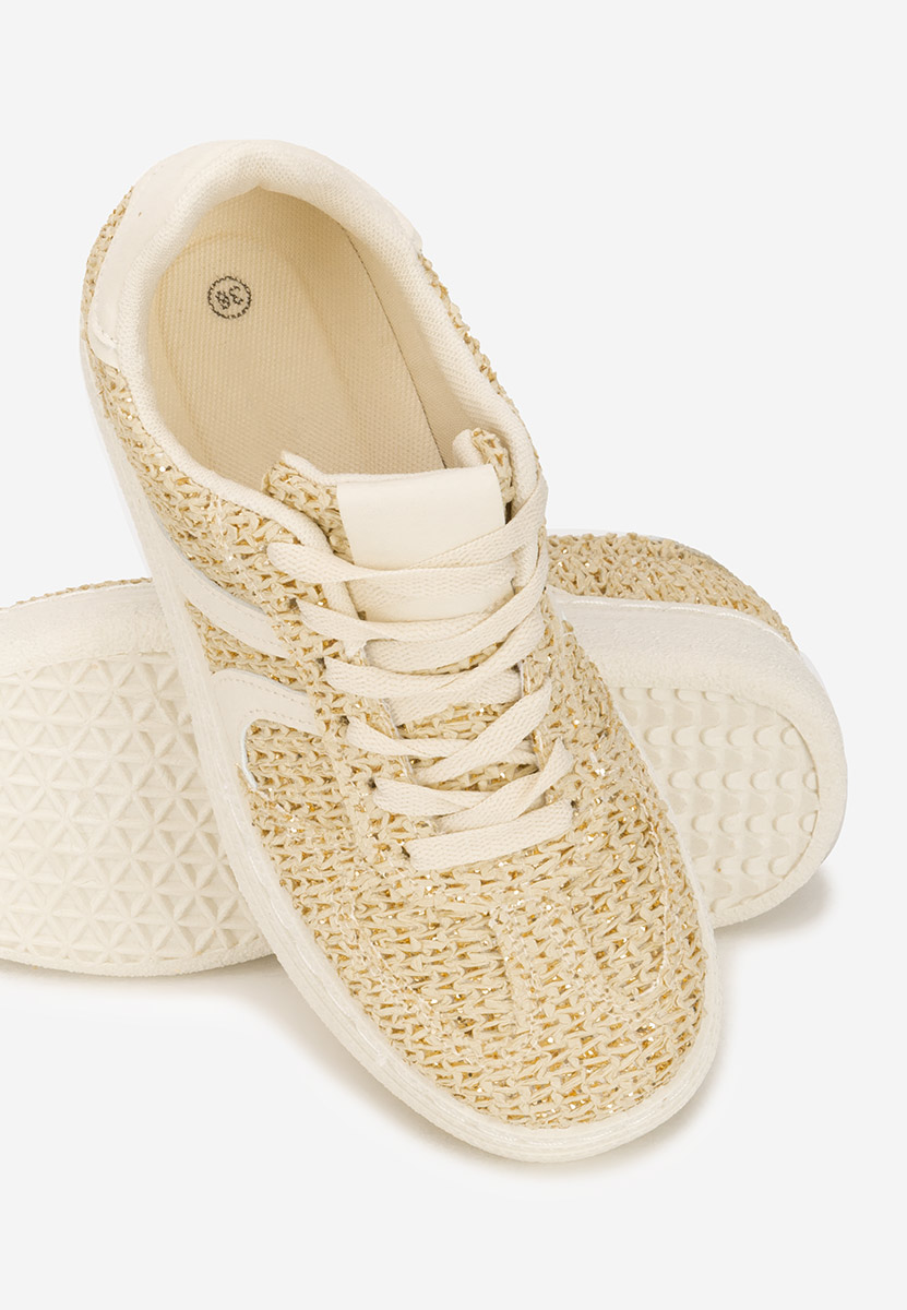 Beżowe sneakersy damskie Zareena