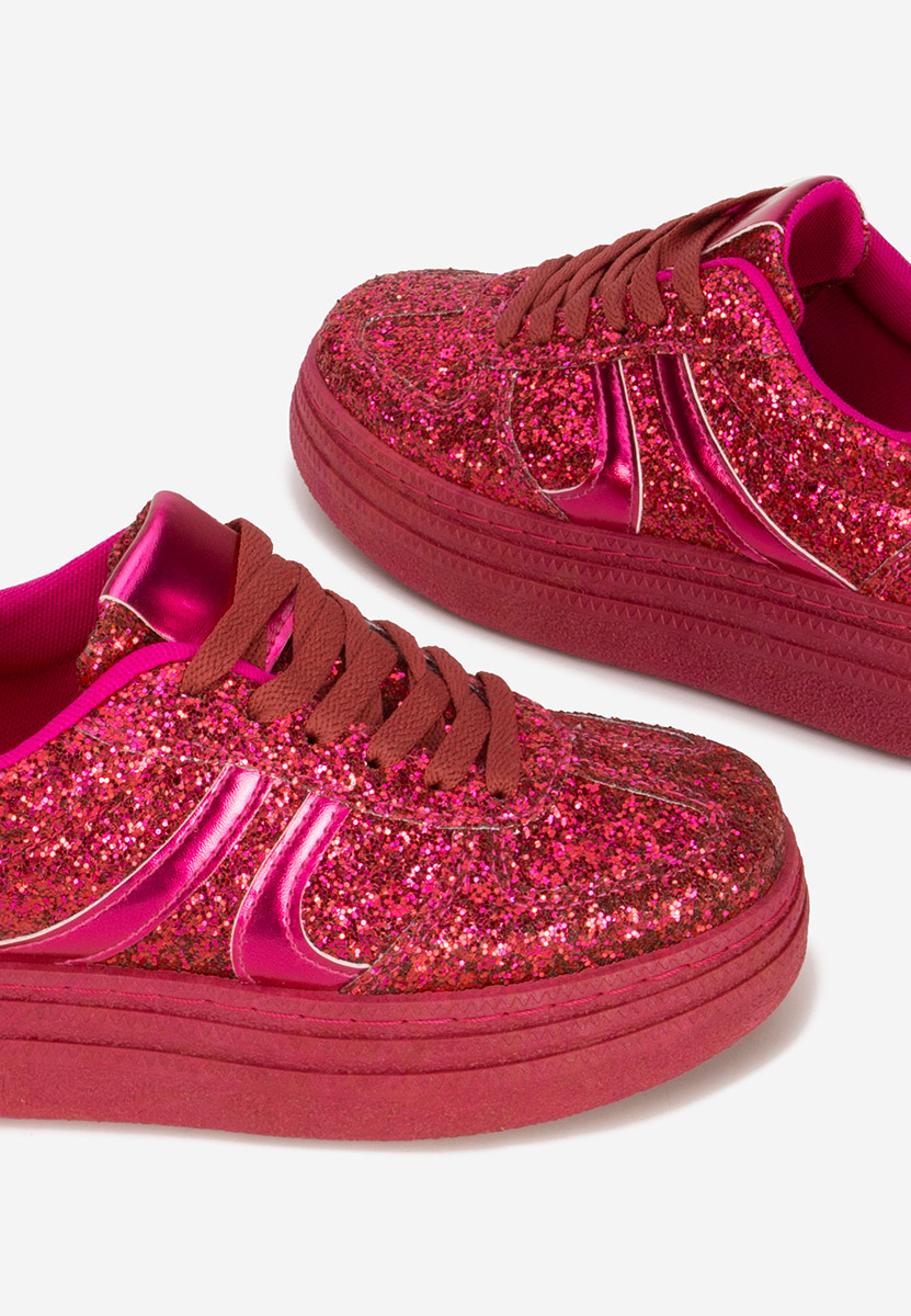 Fuksjowe sneakersy damskie Zareena