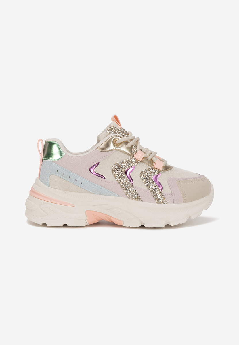 Wielokolorowy sneakersy na platformie Odinea