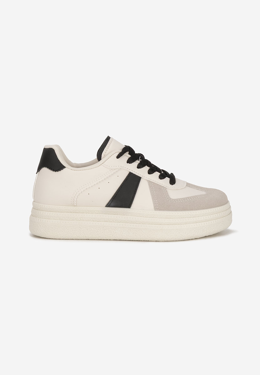 Białe sneakersy na platformie Serinia V4
