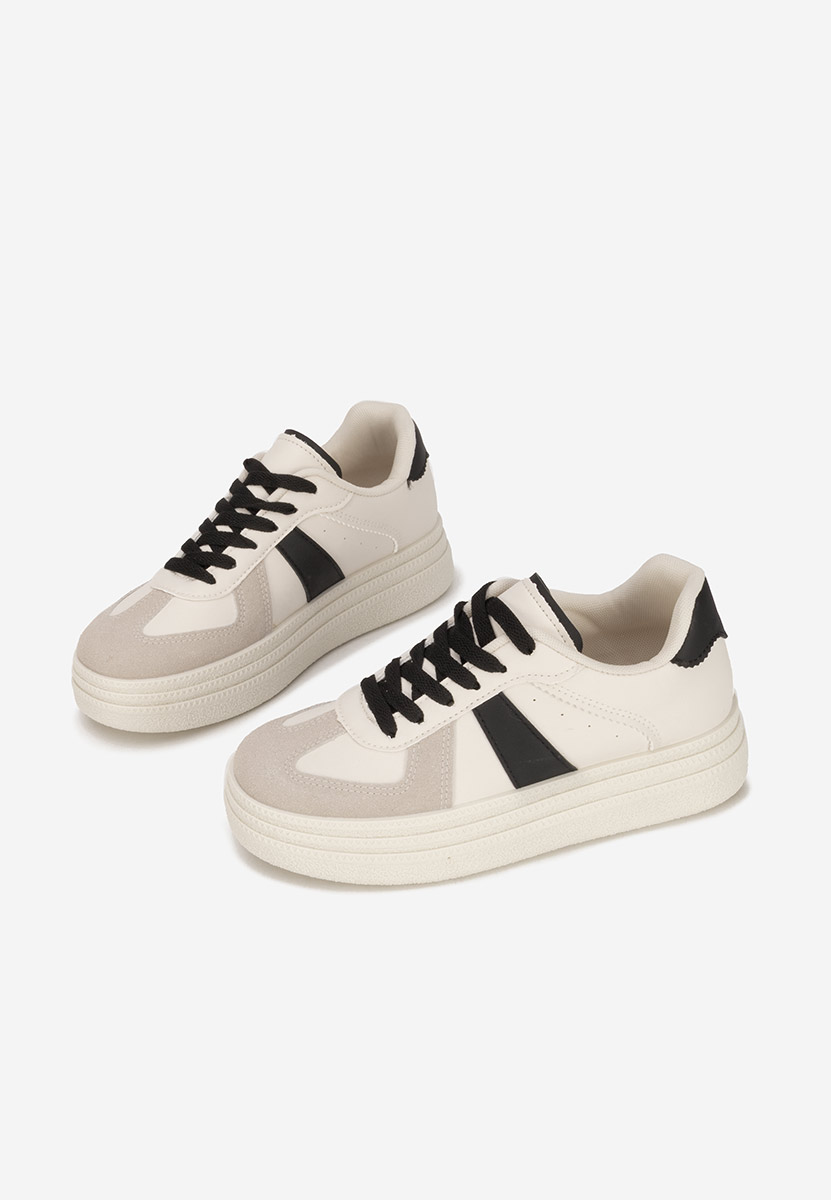 Białe sneakersy na platformie Serinia V4