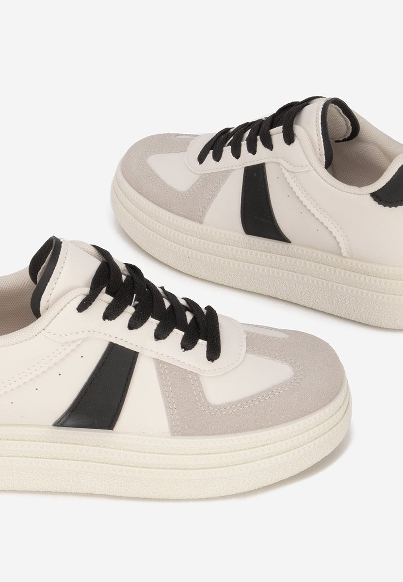 Białe sneakersy na platformie Serinia V4