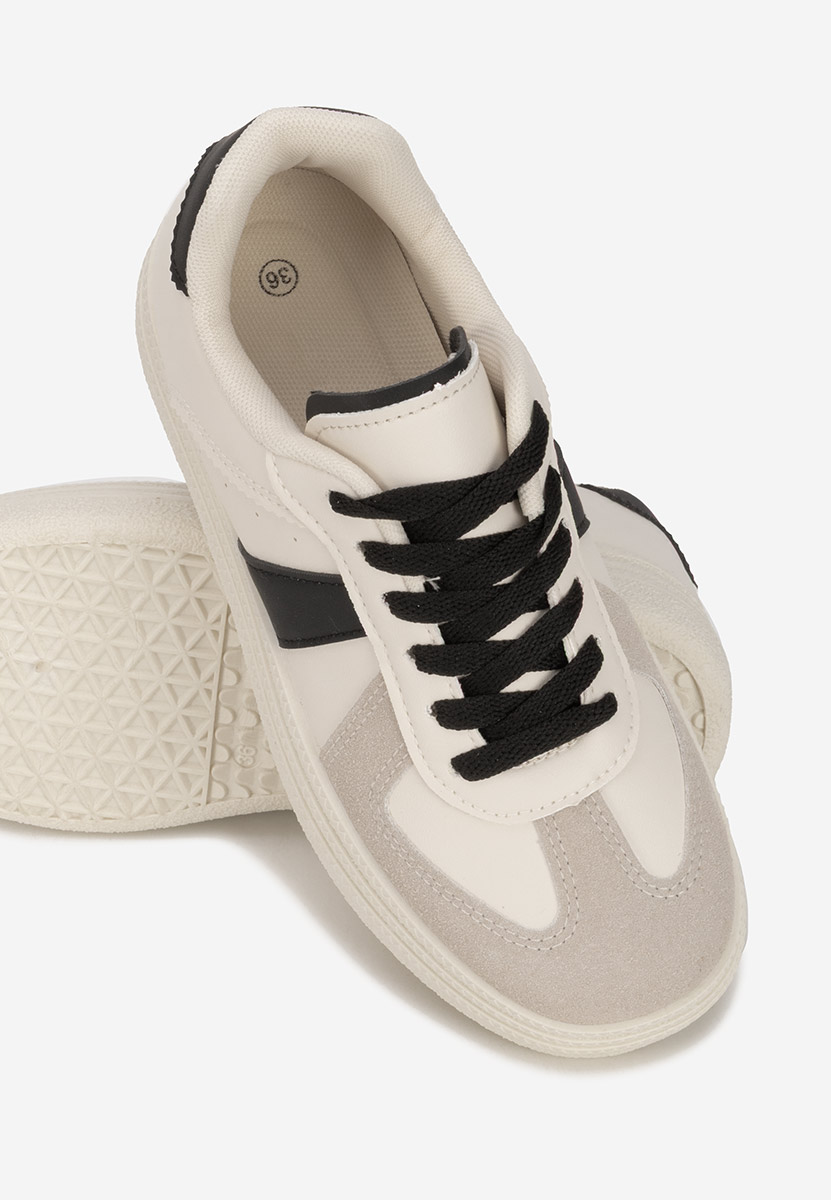 Białe sneakersy na platformie Serinia V4