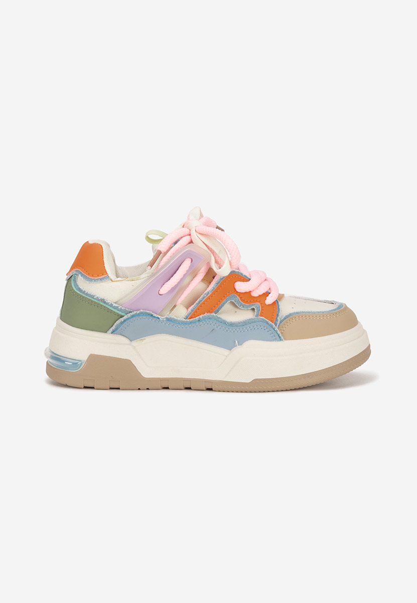 Wielokolorowy sneakersy na platformie Cinzela