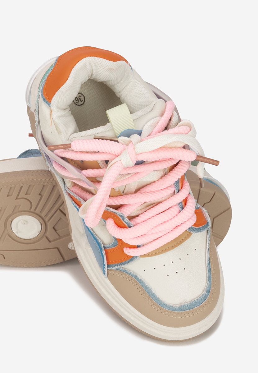 Wielokolorowy sneakersy na platformie Cinzela