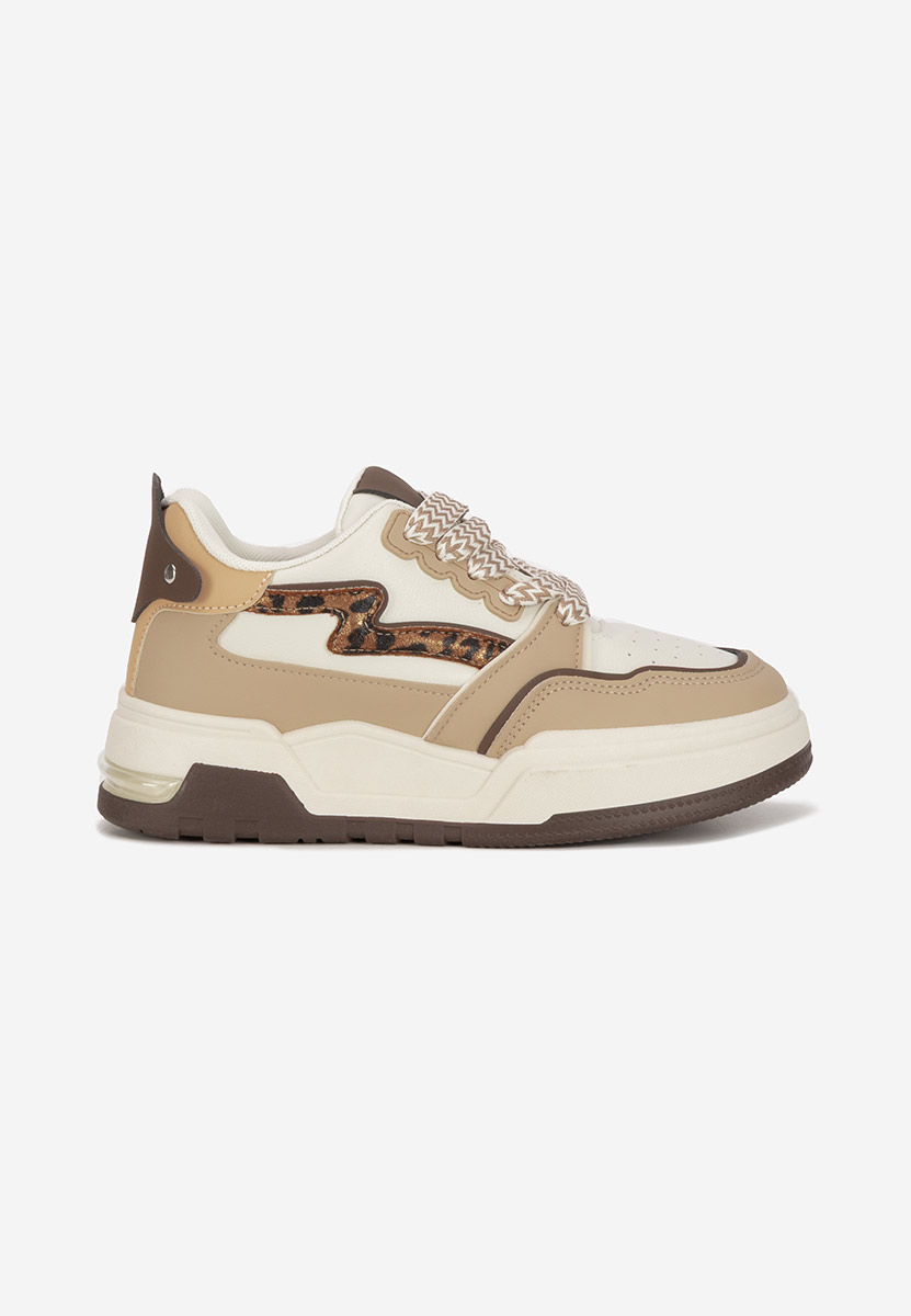 Beżowe sneakersy na platformie Atanasia V2