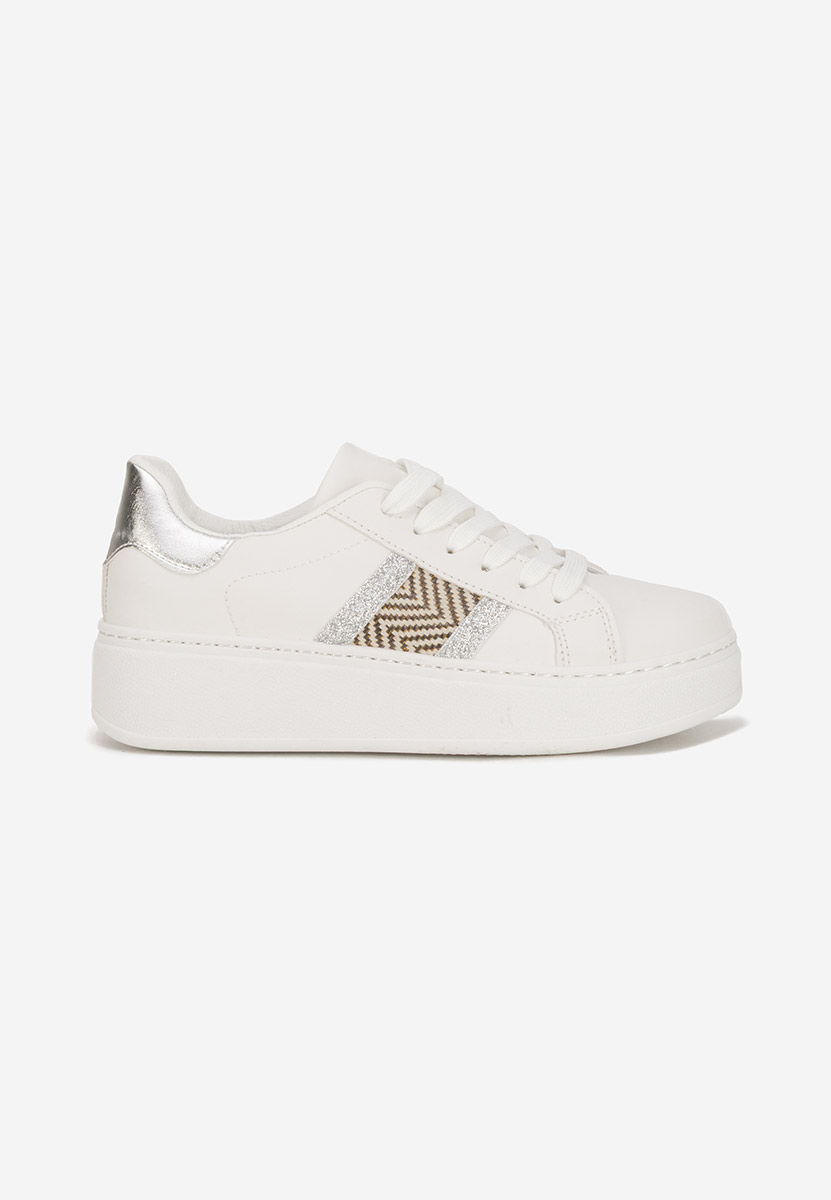 Białe sneakersy na platformie Atenia V3