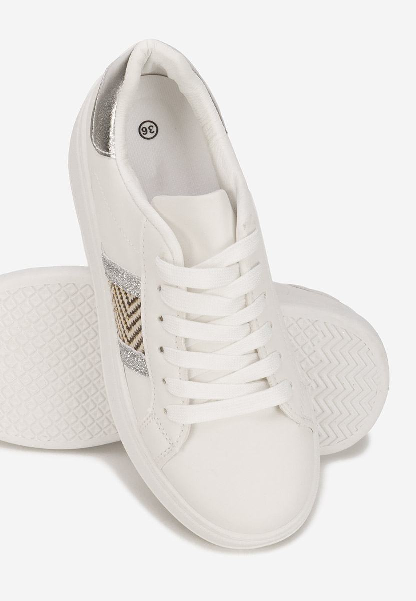 Białe sneakersy na platformie Atenia V3
