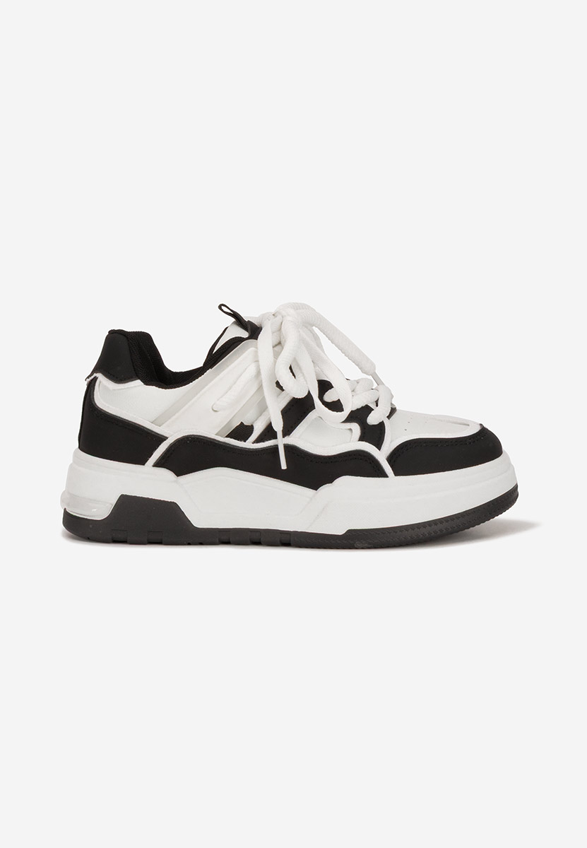 Czarne sneakersy na platformie Cinzela