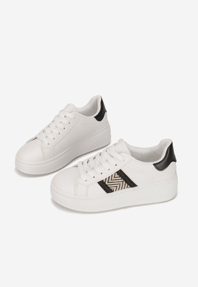 Białe sneakersy na platformie Atenia V2