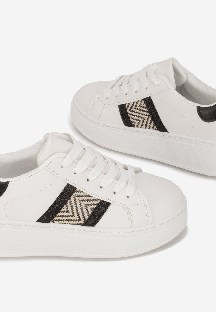 Białe sneakersy na platformie Atenia V2