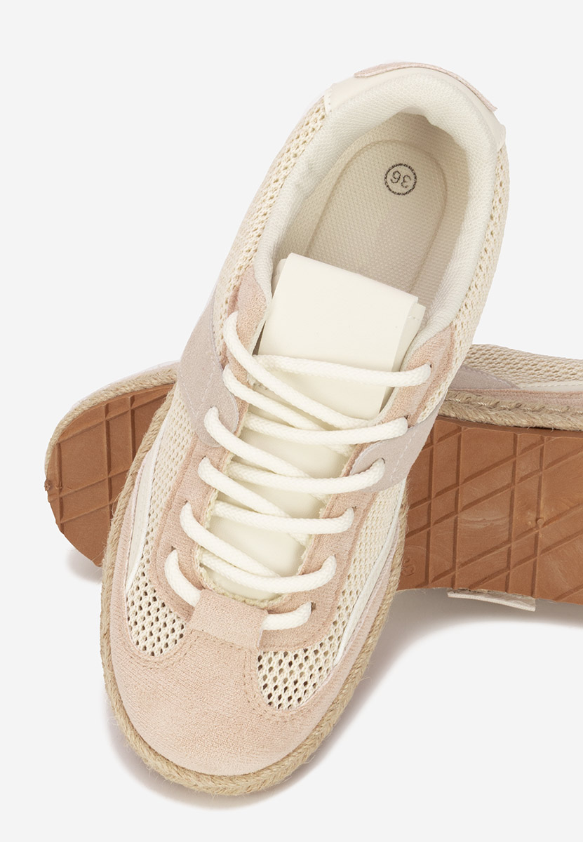 Beżowe sneakersy damskie Dianka