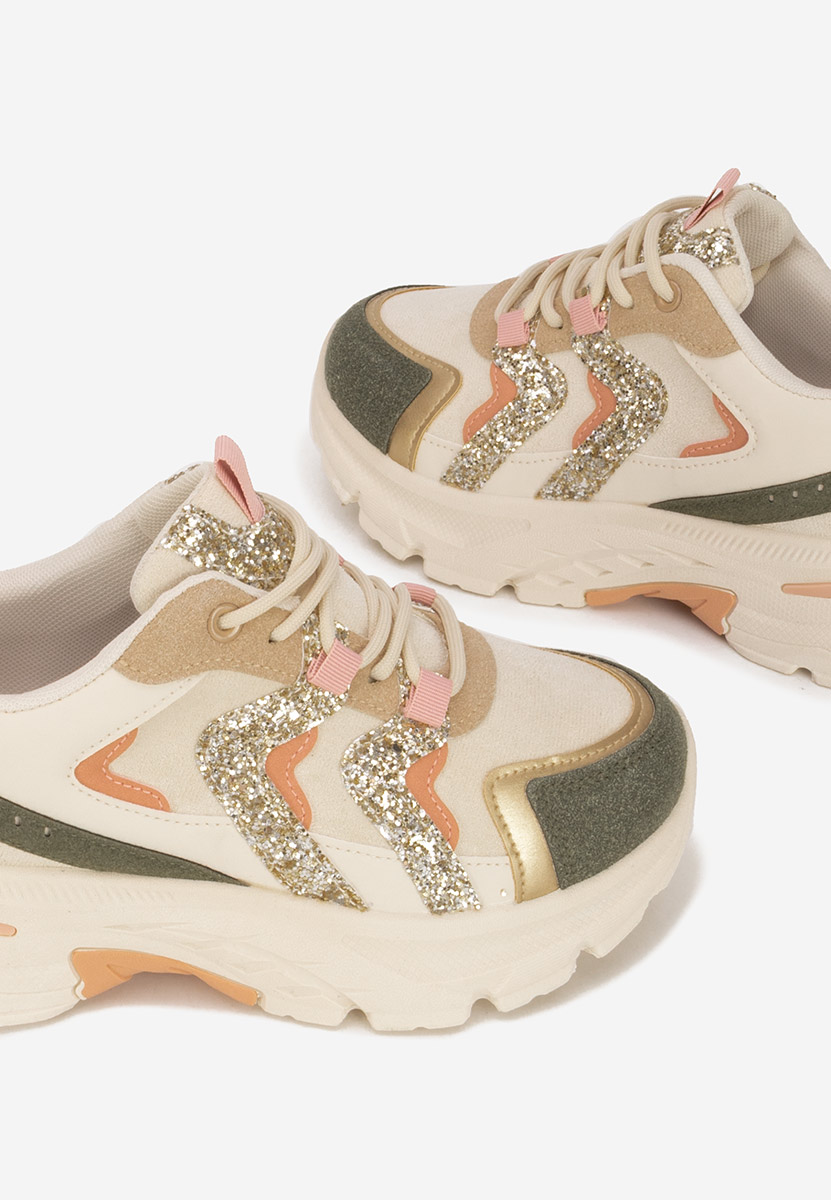 Wielokolorowy sneakersy na platformie Odinea V2