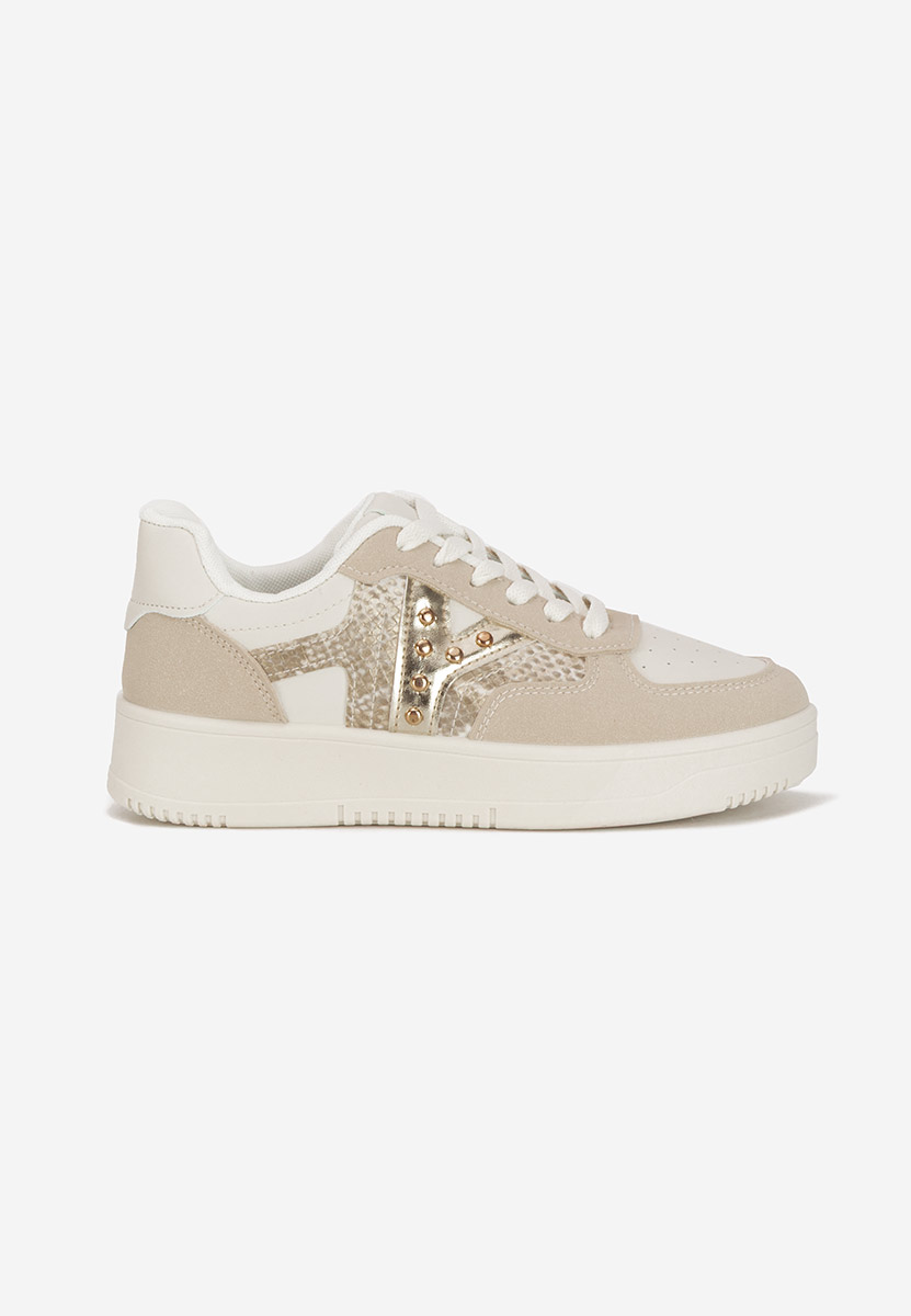 Beżowe sneakersy damskie Rachelia