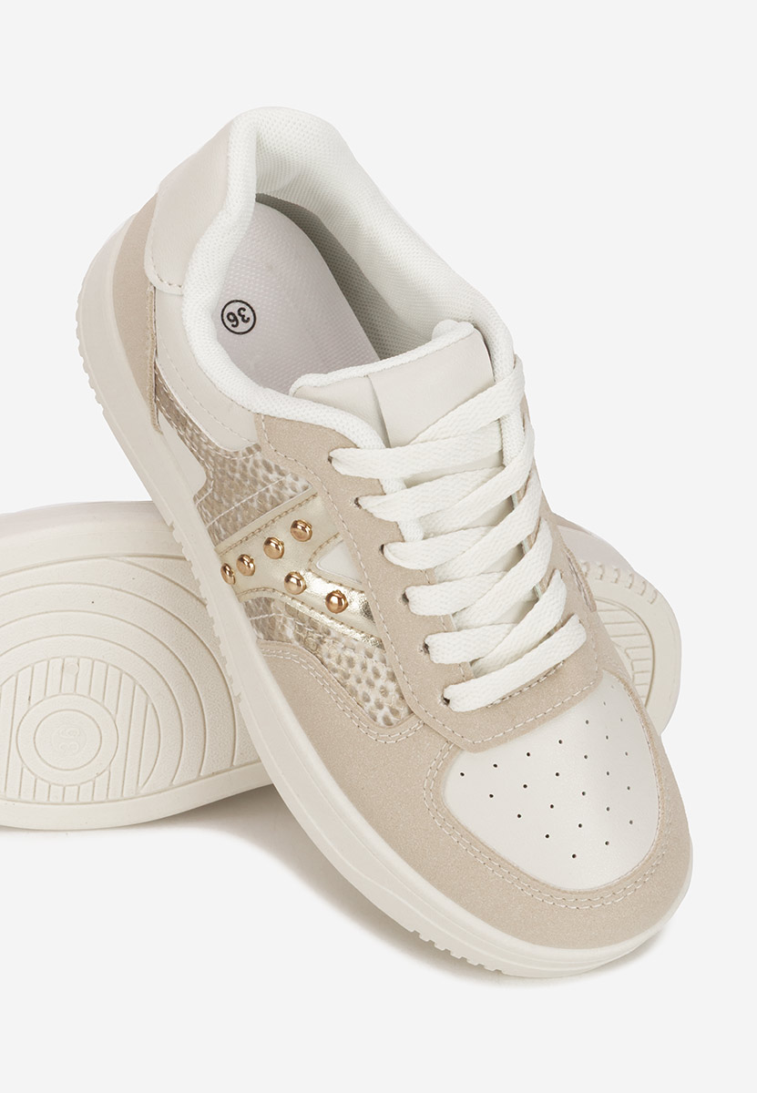 Beżowe sneakersy damskie Rachelia
