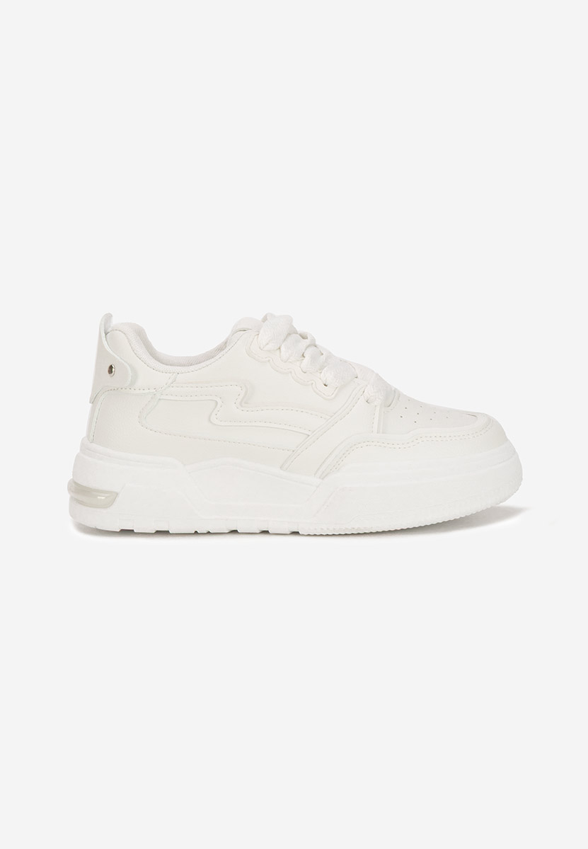 Białe sneakersy na platformie Atanasia