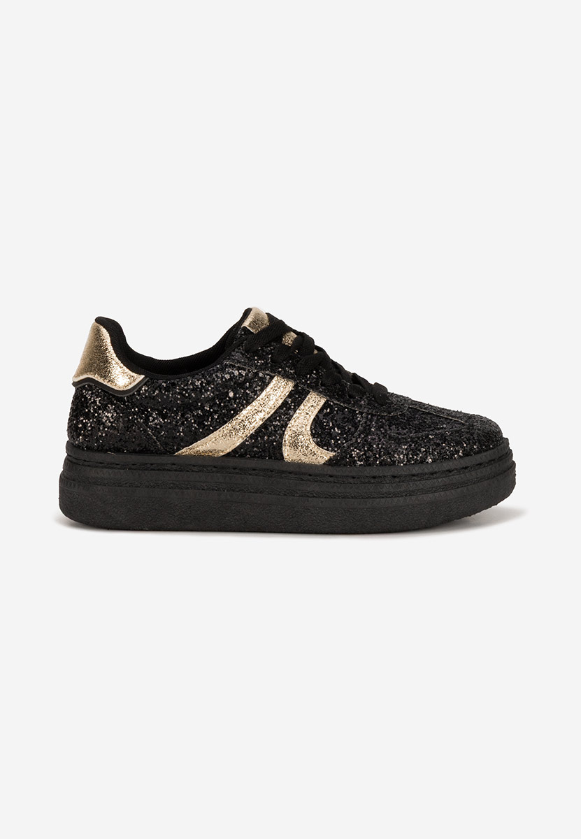 Czarne sneakersy damskie Zareena