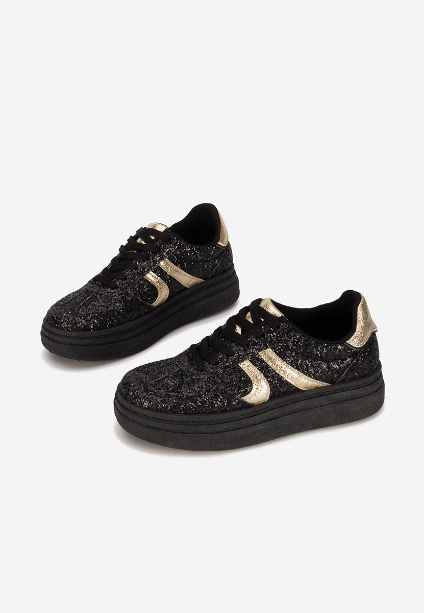 Czarne sneakersy damskie Zareena