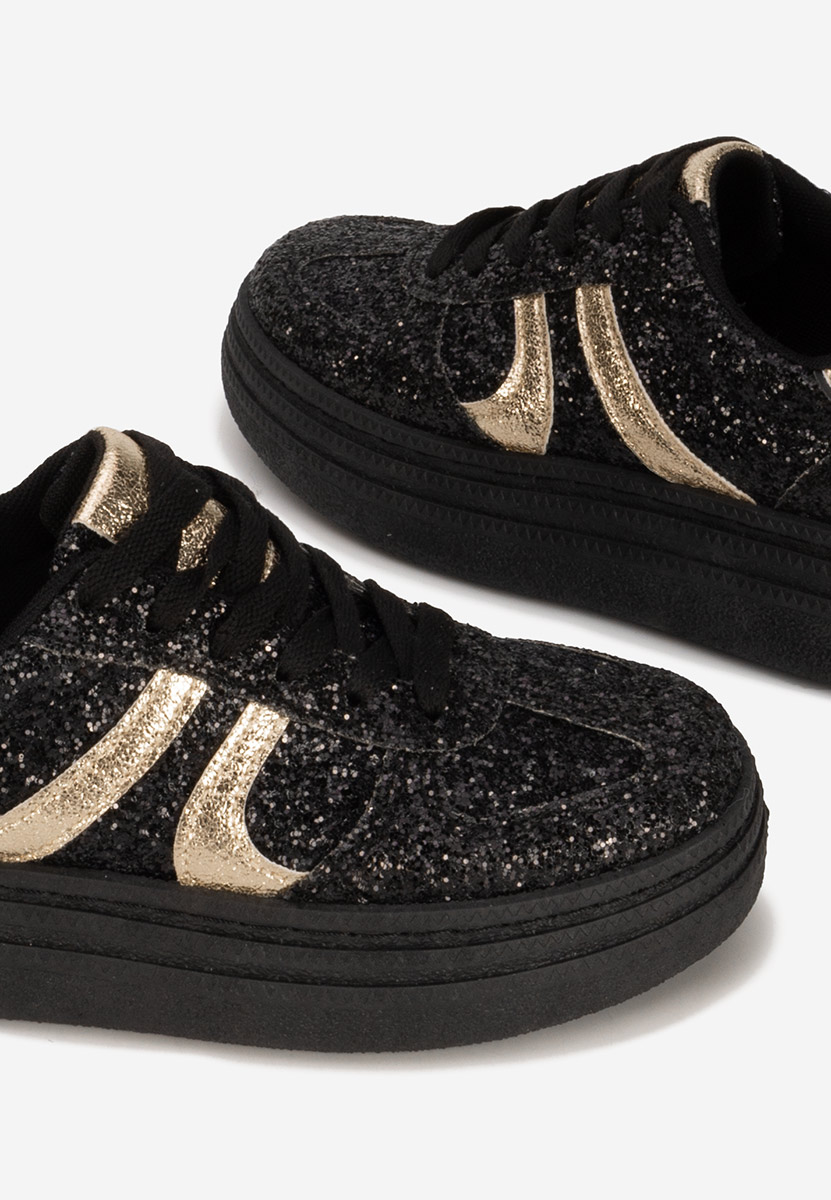 Czarne sneakersy damskie Zareena