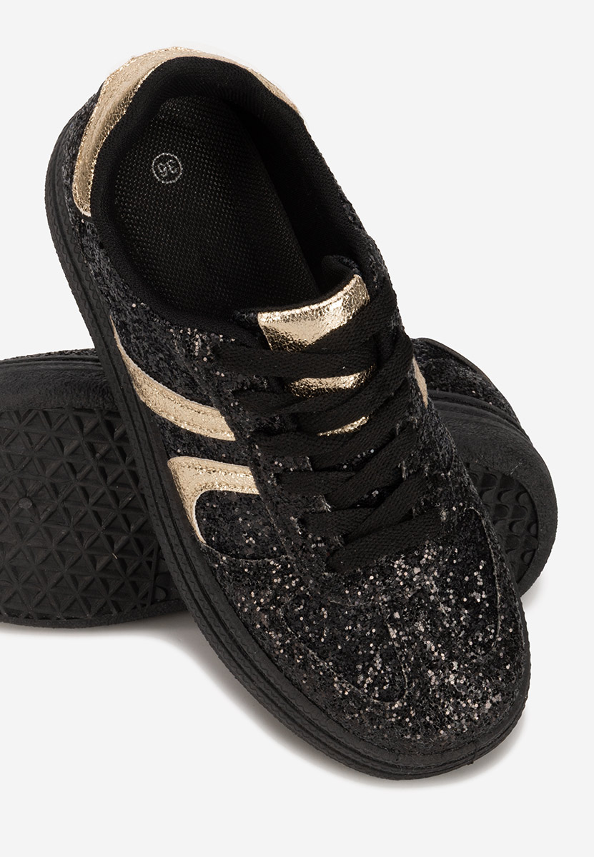 Czarne sneakersy damskie Zareena